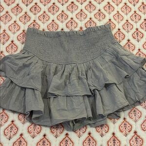 Mustard Seed brand Gray ruffle Skirt built in shorts